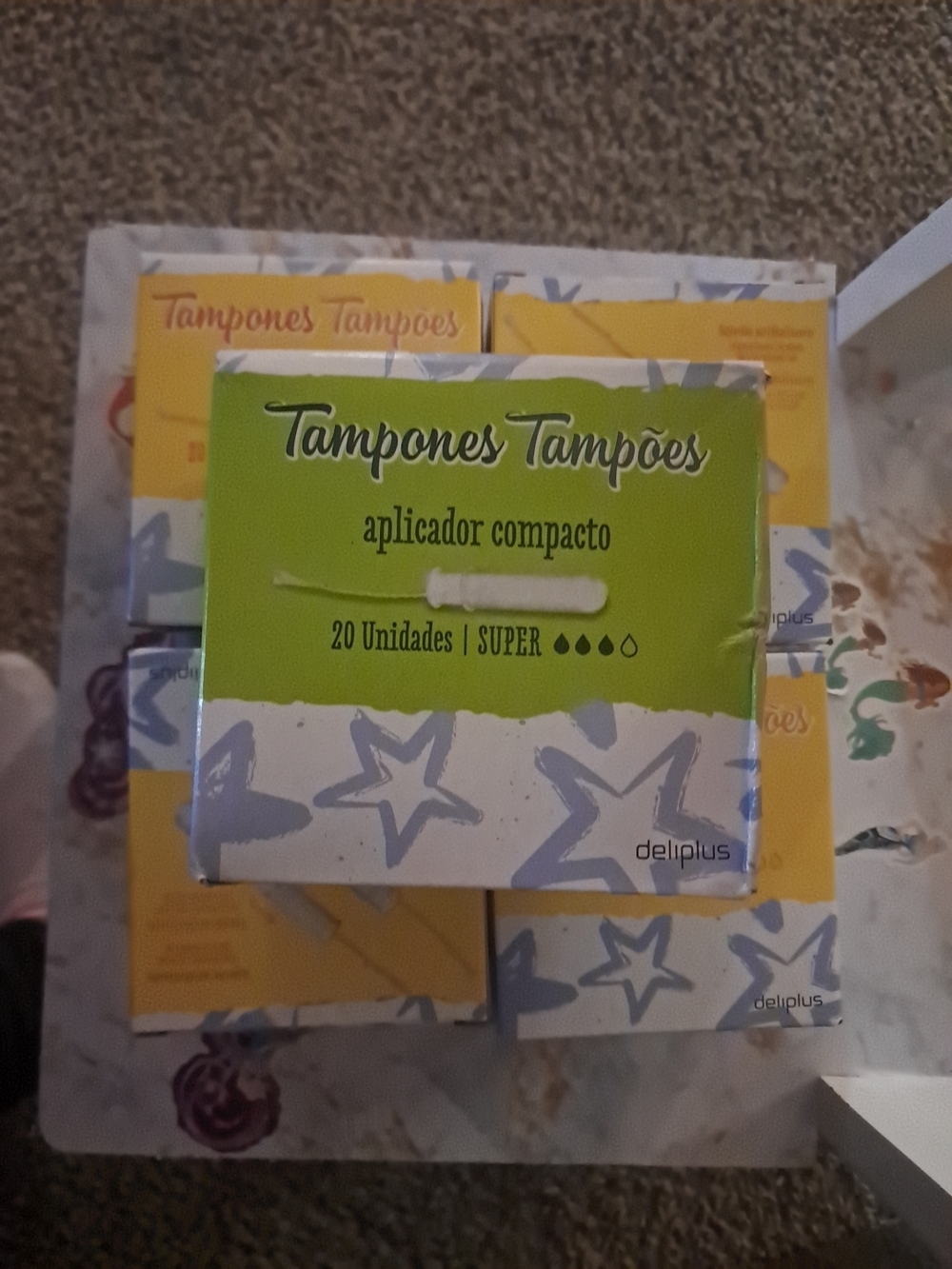 Deliplus Green Compact Applicator Tampons - 20 Units, Super